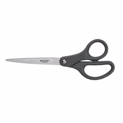 Leitz 54210089, Adulto, Taglio a zig zag, Grigio, Acciaio satinato, Acciaio inox, Forbici da ufficio, Polipropilene