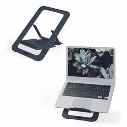 Leitz 63460089, Braccio per computer portatile e tablet, Grigio scuro, Alluminio, 25,4 cm (10"), 43,2 cm (17"), 25,4 cm (10")