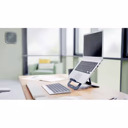 Leitz 63460089 supporto per laptop Braccio per computer portatile e tablet Grigio scuro 43,2 cm (17")