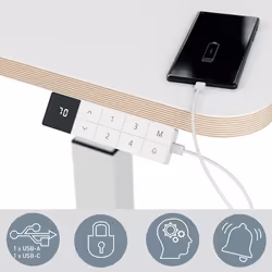 Leitz 65340001 piano di scrivania per computer Forma quadrata Alluminio Grigio scuro - Vista aggiuntiva 4