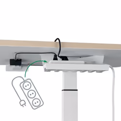Leitz 65340001 piano di scrivania per computer Forma quadrata Alluminio Grigio scuro - Vista aggiuntiva 6