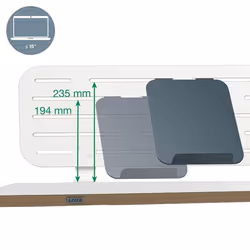 Leitz 65490000 vassoio da scrivania MDF, Plastica riciclata, Gomma Bianco - Vista aggiuntiva 3