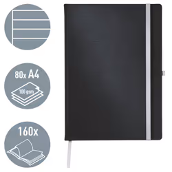 Leitz 44751094 quaderno per scrivere A4 80 fogli Nero - Vista aggiuntiva 2