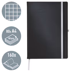 Leitz 44761094 quaderno per scrivere A4 80 fogli Nero - Vista aggiuntiva 2