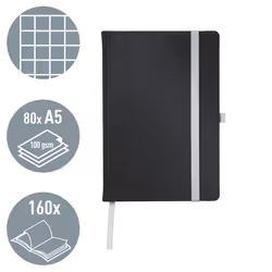Leitz 44861094 quaderno per scrivere A5 80 fogli Nero - Vista aggiuntiva 2