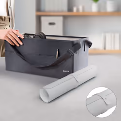 Leitz 53820085 sottomano Cloruro di polivinile (PVC) Grigio - Vista aggiuntiva 3