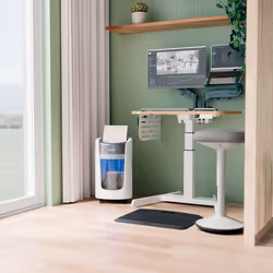 Leitz IQ OptiMax Home Office 225 distruggi documenti Taglio a frammenti 58 dB Grigio, Bianco - Vista aggiuntiva 4