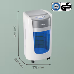 Leitz IQ OptiMax Home Office 225 distruggi documenti Taglio a frammenti 58 dB Grigio, Bianco - Vista aggiuntiva 7