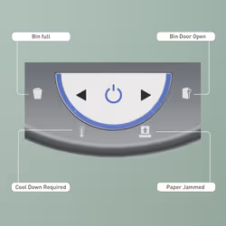 Leitz IQ OptiMax Home Office 225 distruggi documenti Taglio a frammenti 58 dB Grigio, Bianco - Vista aggiuntiva 8