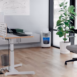 Leitz IQ OptiMax Small Office 350 distruggi documenti Taglio a frammenti 58 dB 22,3 cm Grigio, Bianco - Vista aggiuntiva 4