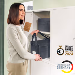 Leitz 67230089 scatola di conservazione Custodia di conservazione Rettangolare Tessuto Grigio - Vista aggiuntiva 2