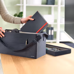 Leitz 67230089 scatola di conservazione Custodia di conservazione Rettangolare Tessuto Grigio - Vista aggiuntiva 4