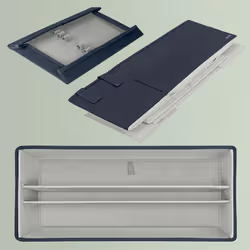 Leitz 67230089 scatola di conservazione Custodia di conservazione Rettangolare Tessuto Grigio - Vista aggiuntiva 7