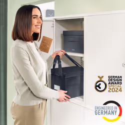 Leitz 67240089 scatola di conservazione Custodia di conservazione Rettangolare Tessuto Grigio - Vista aggiuntiva 2