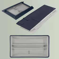 Leitz 67240089 scatola di conservazione Custodia di conservazione Rettangolare Tessuto Grigio - Vista aggiuntiva 7