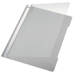 Leitz Standard Plastic File Grey A4 PVC (25) cartellina con fermafoglio Grigio
