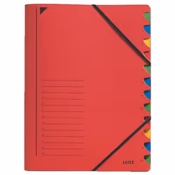 Leitz 39120025, Cartoncino, Rosso, A4, 247 mm, 320 mm, 370 g