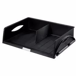 Leitz Vaschetta portacorrispondenza Sorty orizzontale A3, Polistirolo, Nero, 490 mm, 385 mm, 125 mm, 1 kg