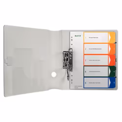 Esselte 12910000 intercalare Indice a linguetta numerico Polipropilene (PP) Multicolore