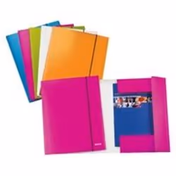 Leitz WOW folder 3 flap, 350 x 250 mm, Policarbonato, Bianco, 250 mm, 350 mm