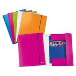 Leitz WOW folder 3 flap Policarbonato Rosa 350 x 250 mm
