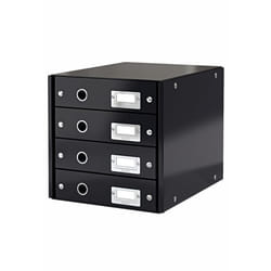 Leitz Click & Store scatola per la conservazione di documenti Faesite, Metallo Nero