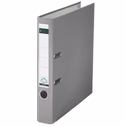 Leitz 180° Plastic Lever Arch File, A4, Grigio, 350 fogli, 5,2 cm, 55 mm, 320 mm