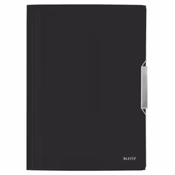 Leitz Style 3-Flap, A4, Polipropilene (PP), Nero, 150 fogli, 80 g/m², Fascia elastica