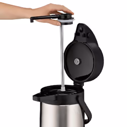 Alfi 0837205250 caraffa, brocca e bottiglia 2,5 L Nero, Acciaio inox
