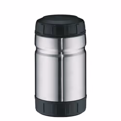 Alfi Outdoor, Barattolo, Rotondo, 1 L, Nero, Acciaio inox, Acciaio inox, 6 h