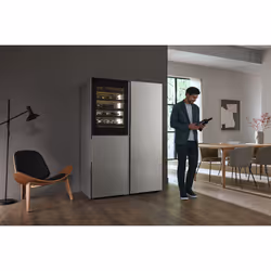 Miele KWNS 4784 DE Cantinetta vino con compressore Libera installazione Argento 44 bottiglia/bottiglie - Vista aggiuntiva 3