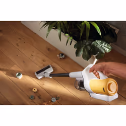 Miele Duoflex HX1 Aspirapolvere a bastone 2 in 1 Batteria Secco Filtro igienico Senza sacchetto Bianco, Giallo 2,5 Ah - Vista aggiuntiva 7
