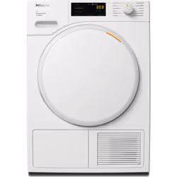 Miele TWC660 WP 125 Edition, Libera installazione, Caricamento frontale, Pompa di calore, Bianco, Manopola, Touch, Sinistra
