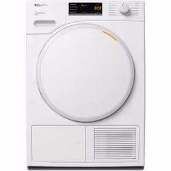 Miele TWA520WP, Libera installazione, Caricamento frontale, Pompa di calore, Bianco, Manopola, Touch, Sinistra