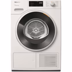 Miele TWC640WP, Libera installazione, Caricamento frontale, Pompa di calore, Bianco, Manopola, Touch, Sinistra