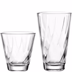 LEONARDO Twist Set, Bicchiere per bevande estive, Vetro, Trasparente, 12 pz, Rotondo