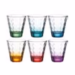 LEONARDO Optic, Colori assortiti, Vetro, 6 pz, Cono, 215 ml, 850 mm