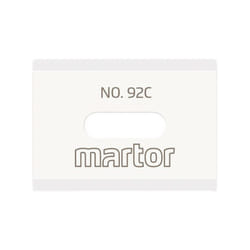 Martor - Lama in ceramica n.92C L.26mm P.18.5mm S.0.5mm 2 pz/scheda