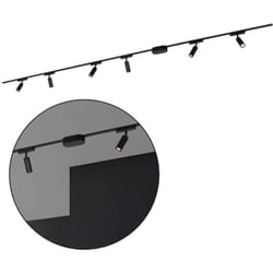 B.k.licht - Sistema di binari Briloner Luxtrail, set completo, 6x spot led, nero