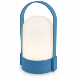Lampada da tavolo a LED in blu Questa compatta lampada da tavolo ricaricabile colpisce per il suo design elegante e la pratic ...