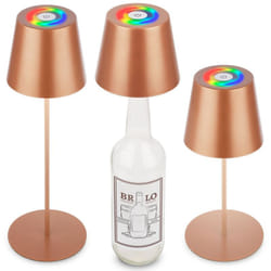 B.k.licht - Lampada da tavolo led lampada da tavolo a batteria dimmerabile senza fili per terrazza rgb Touch