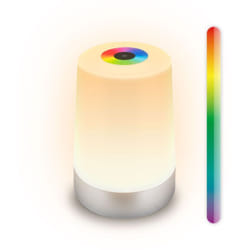 B.k.licht - Lampada da tavolo led a batteria Lampada da tavolo led Dimmerabile Senza fili Touch Terrazza rgb+w