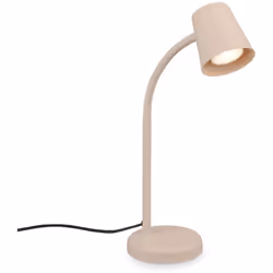Lampada comodino camera da letto in beige: Questa raffinata lampada da tavolo in metallo con testa orientabile è perfetta per ...