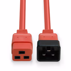 Lindy 30123 cavo di alimentazione Rosso 1 m Accoppiatore C19 Accoppiatore C20 - Vista aggiuntiva 4