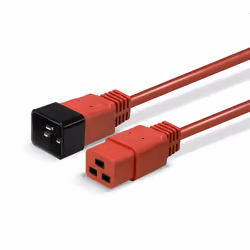 Lindy 30123 cavo di alimentazione Rosso 1 m Accoppiatore C19 Accoppiatore C20 - Vista aggiuntiva 5