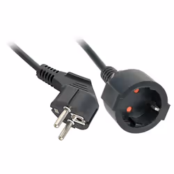 Lindy 30244, 3 m, Interno, Accoppiatore C13, Nero, 2 presa(e) AC, Fusibile di ingresso