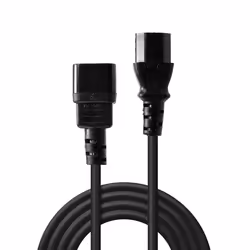 Lindy 30320 cavo di alimentazione Nero 0,5 m Accoppiatore C14 Accoppiatore C13