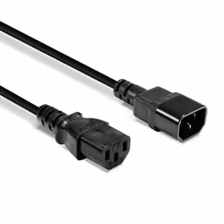 Lindy 30320 cavo di alimentazione Nero 0,5 m Accoppiatore C14 Accoppiatore C13