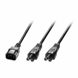Lindy 30370, 2,5 m, Accoppiatore C14, 2 x accoppiatore C5