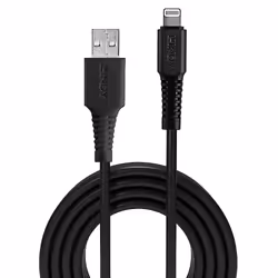 Lindy 31319 cavo Lightning 0,5 m Nero